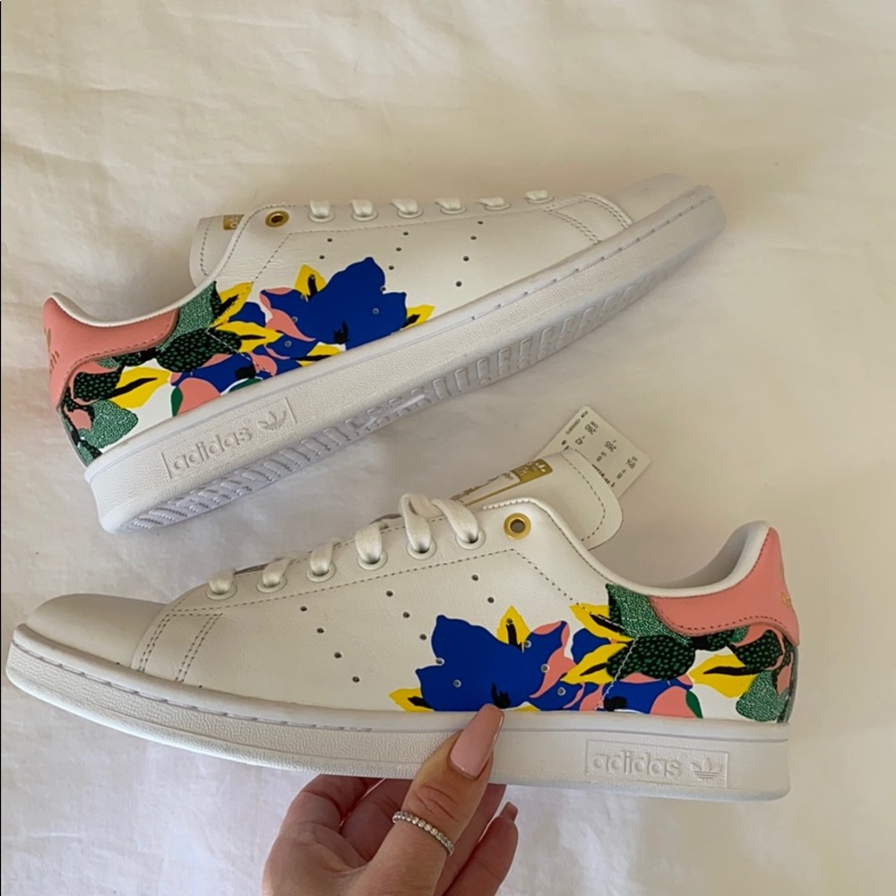 NWT Adidas Stan smith floral - Picture 2 of 8